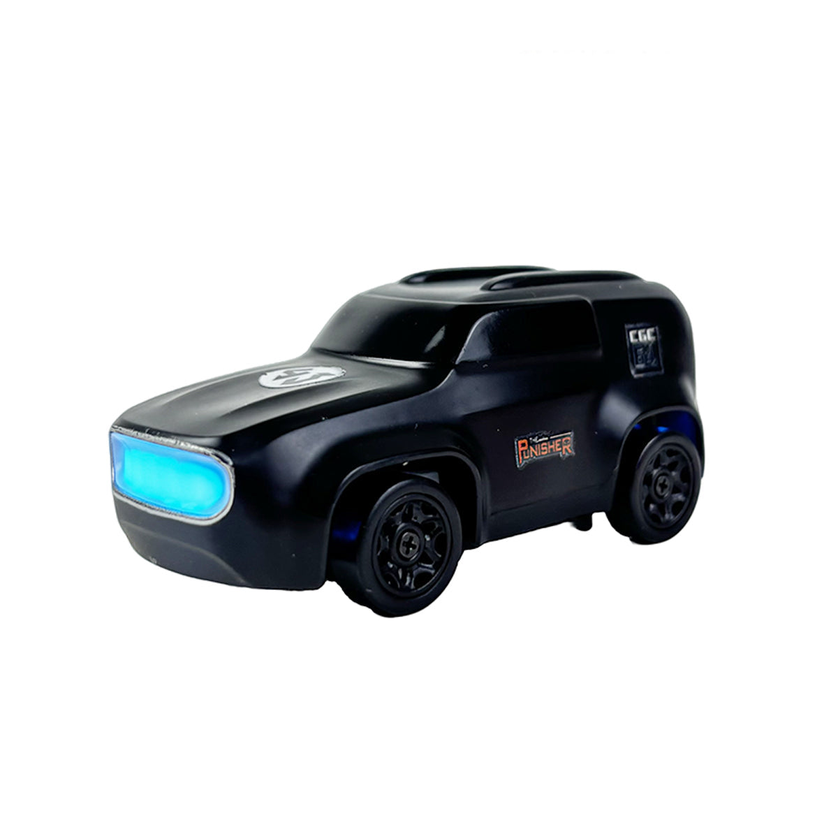 Matte-black toy van or SUV